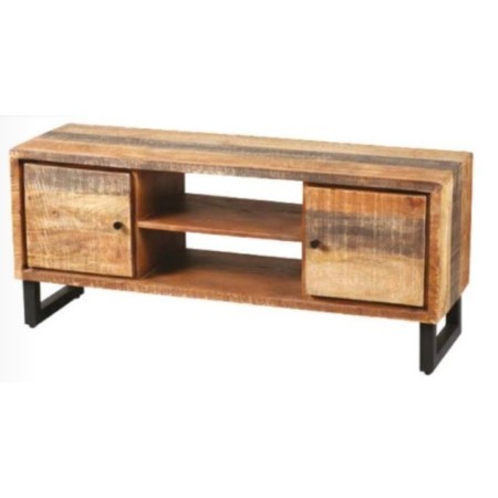 meuble tv bois brut