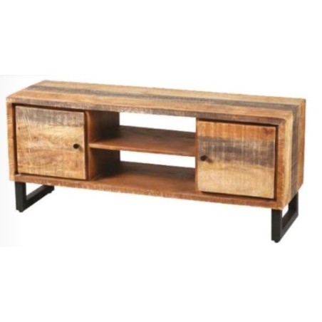 meuble tv bois brut