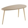 Table basse ovale bicolore