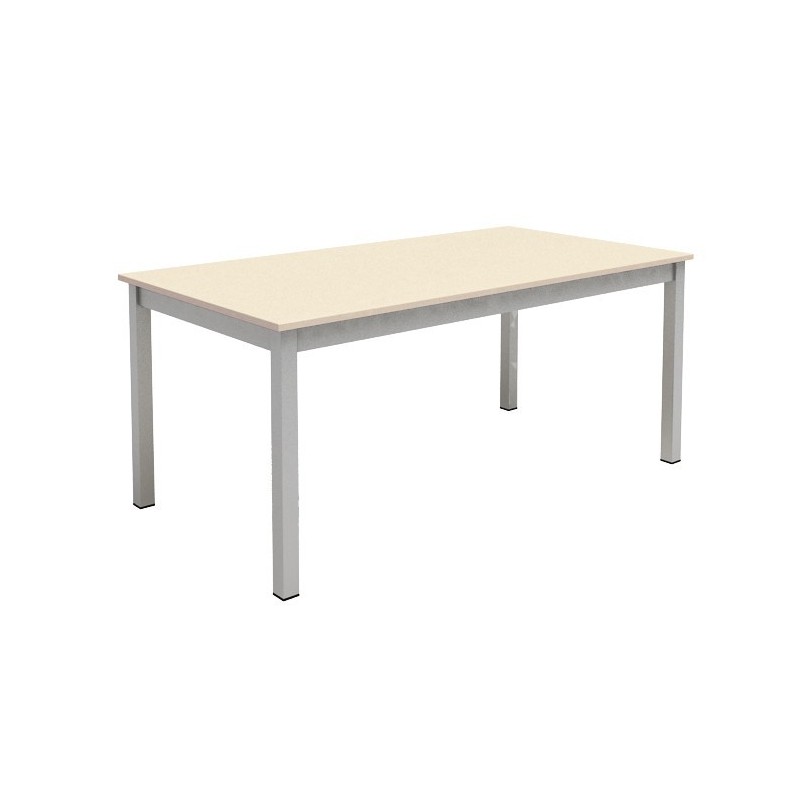 Table de cuisine rectangulaire fixe en 130cm