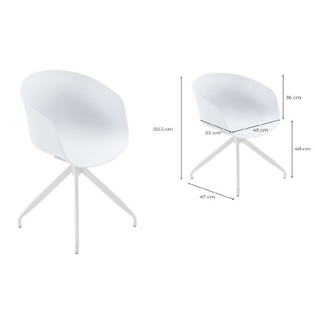 Lot de 2 chaises de cuisine