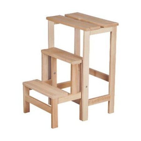 Tabouret escabeau pliable en bois