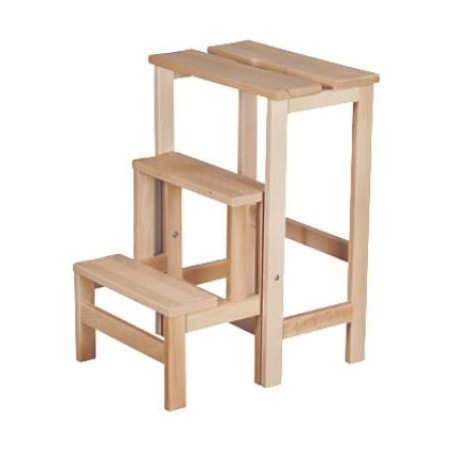 Tabouret escabeau pliable en bois