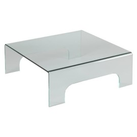 Table basse carrée 90x90 en verre