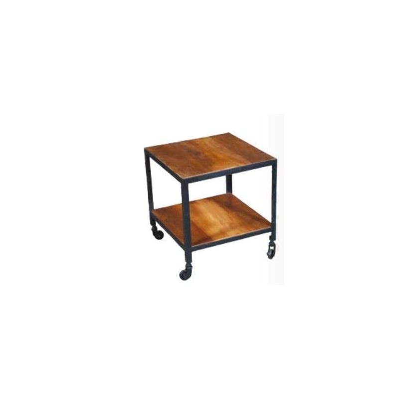 Table bout de canapé - roulettes