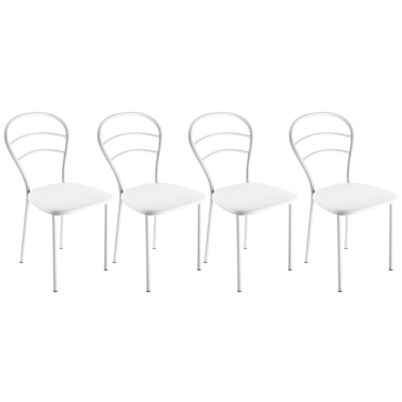 chaise cuisine simili - Blanc