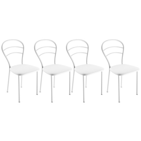 chaise cuisine simili - Blanc
