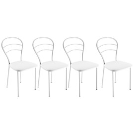 chaise cuisine simili - Blanc