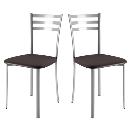 Chaises de cuisine assise tissu noir