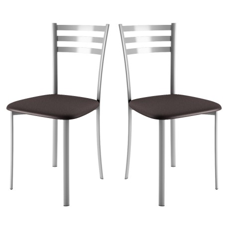 Chaises de cuisine assise tissu noir