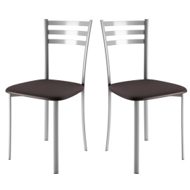 Chaises de cuisine assise tissu noir