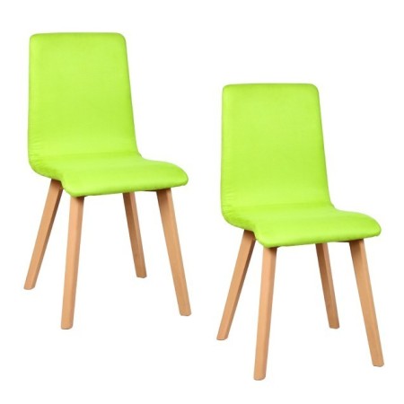 Chaises vertes pour salle a manger