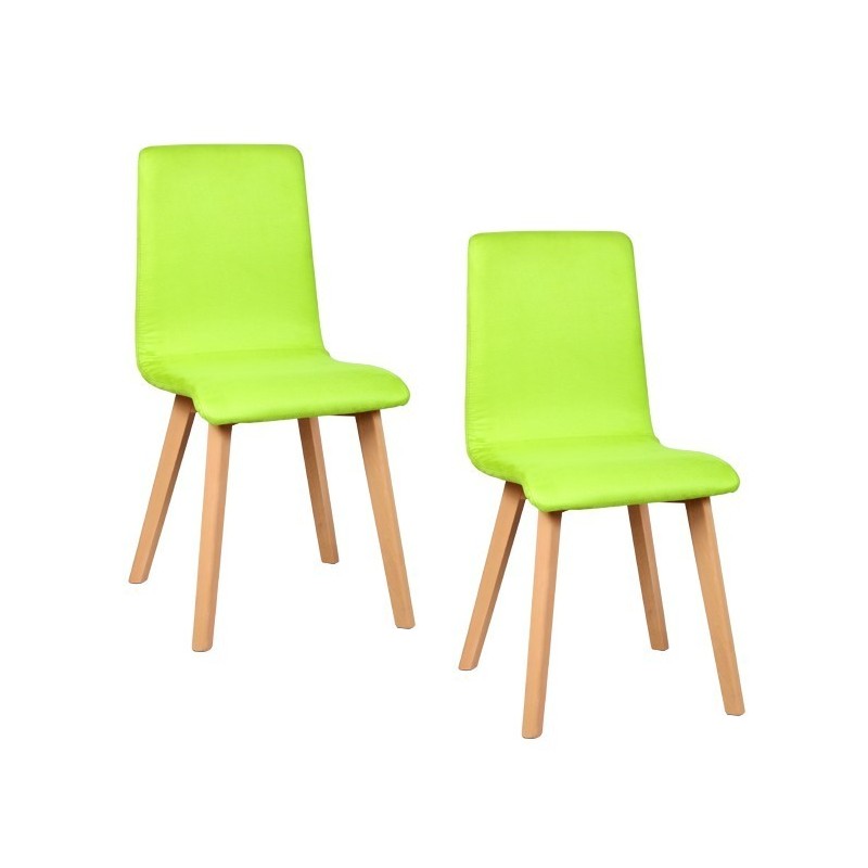 Chaises vertes pour salle a manger