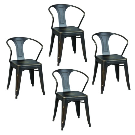 Lot de 4 chaises industrielle
