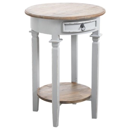 Gueridon rond bicolor-gris