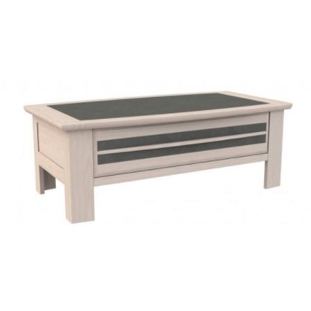 Table de salon a tiroirs chene