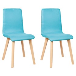 Chaise turquoise - microfibre