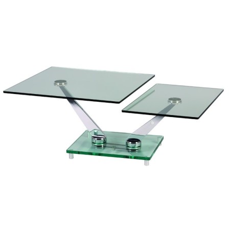 Table  salon verre  - modulable