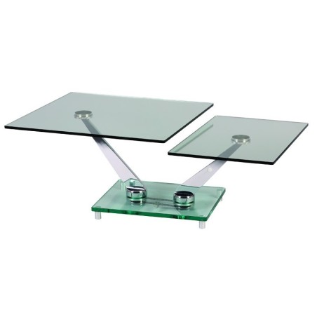 Table  salon verre  - modulable