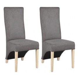 Chaises microfibre gris destockées
