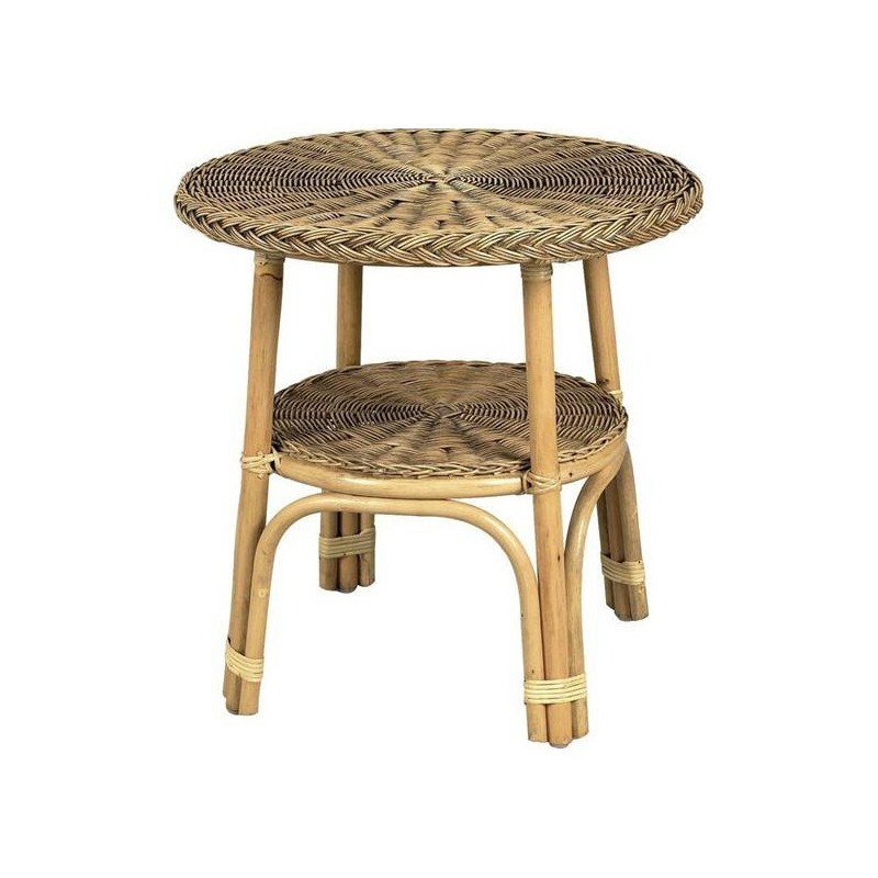 table basse rotin - rotin table