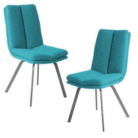 Lot de chaises turquoise pour salle a Manger