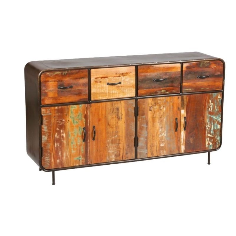 buffet bois industriel