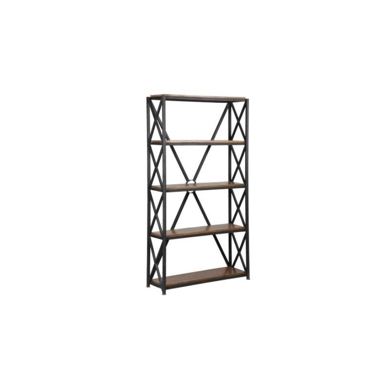etagere murale bois et metal