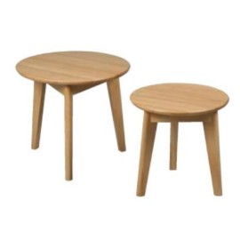 Tables d'appoint rondes chene