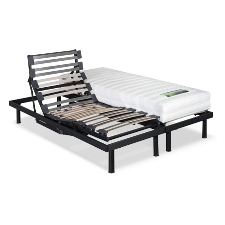 lit electrique 2x70x190