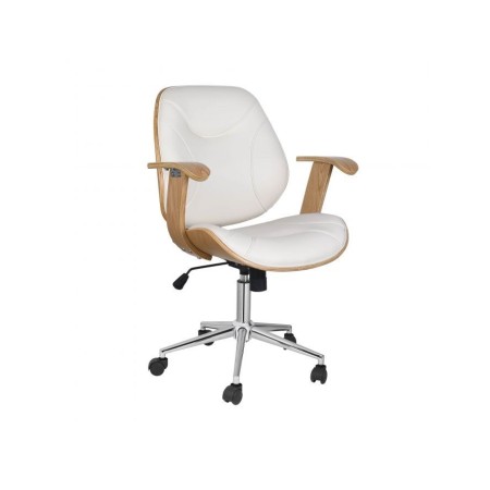 Chaise de bureau simili bois