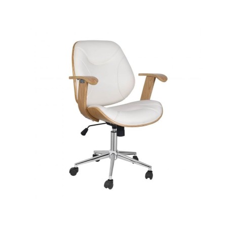 Chaise de bureau simili bois