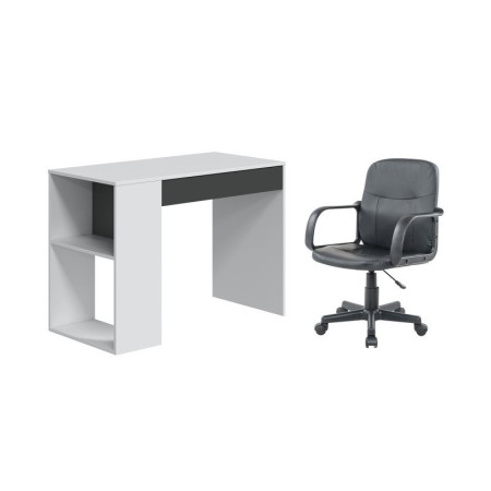 Bureau avec fauteuil sur roulettes