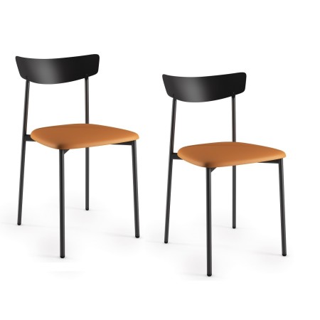 Chaise en métal simili type ecolier
