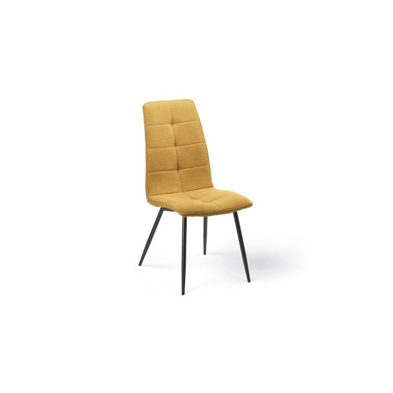 Chaise jaune Tissu Polyester