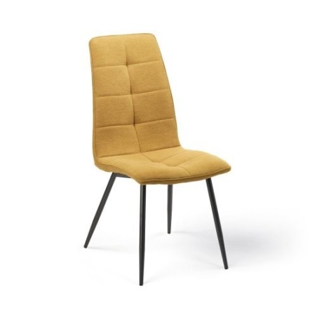 Chaise jaune Tissu Polyester