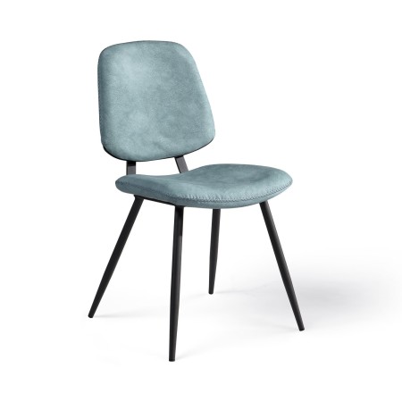 Chaises tissus enduit pieds métal