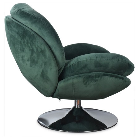 Fauteuil pivotant en velours