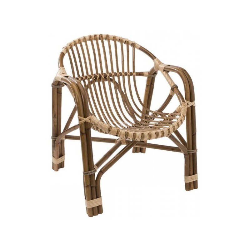 Fauteuil rotin style coque
