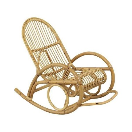 Rocking chair en rotin tendance