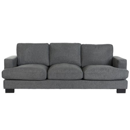 Canapé fixe en tissu gris 220cm