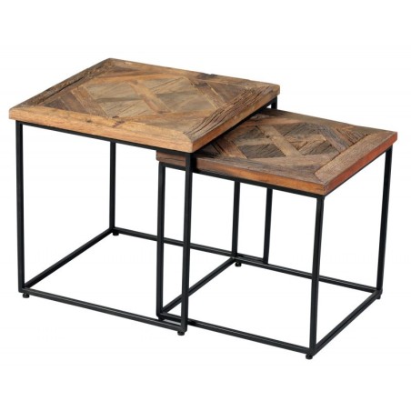 Tables gigognes en manguier