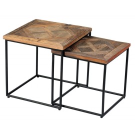 Tables gigognes en manguier