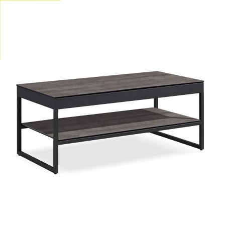 Table se salon relevable couleur rouille