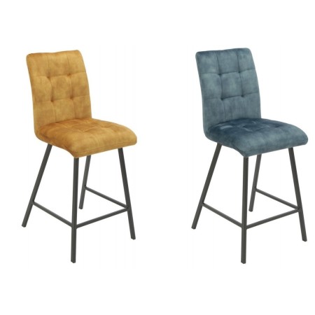 Tabouret de bar en tissu déperlant