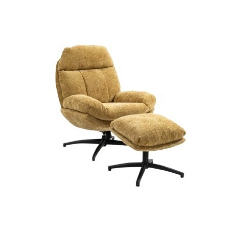 Fauteuil de relaxation avec repose-pieds