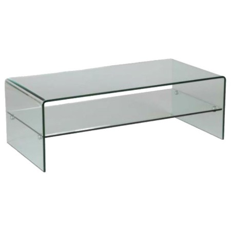 Table de salon rectangulaire en verre