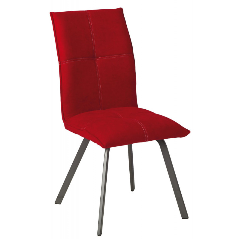 Chaise moderne en tissu beige