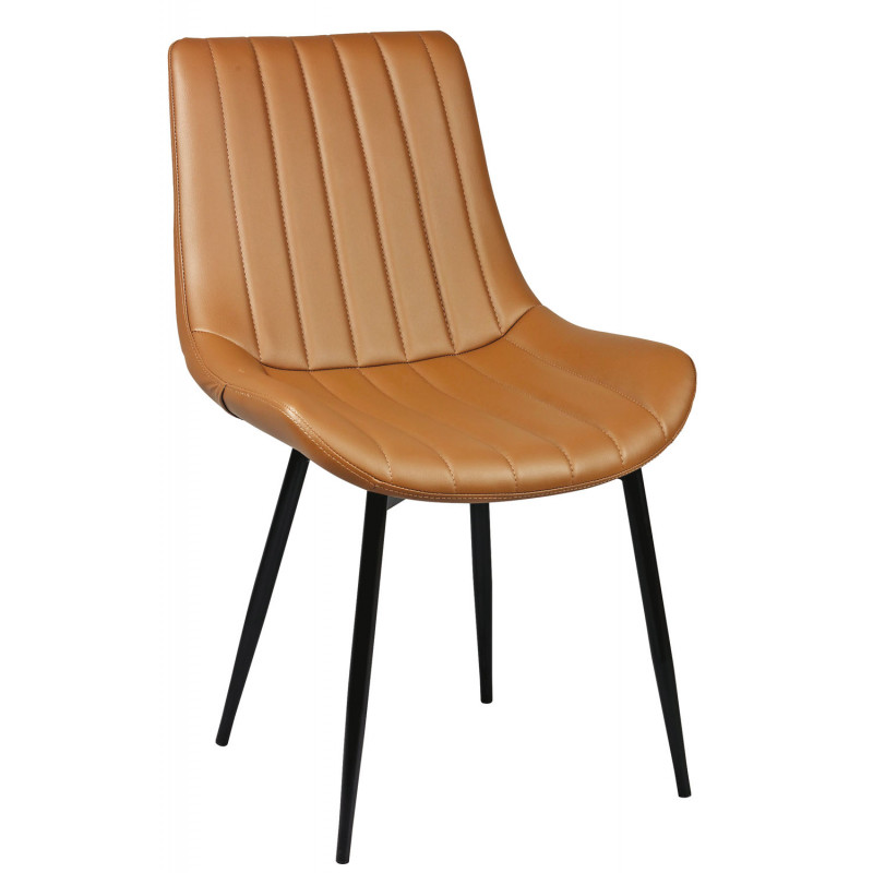 Chaise design contemporain avec dossier haut