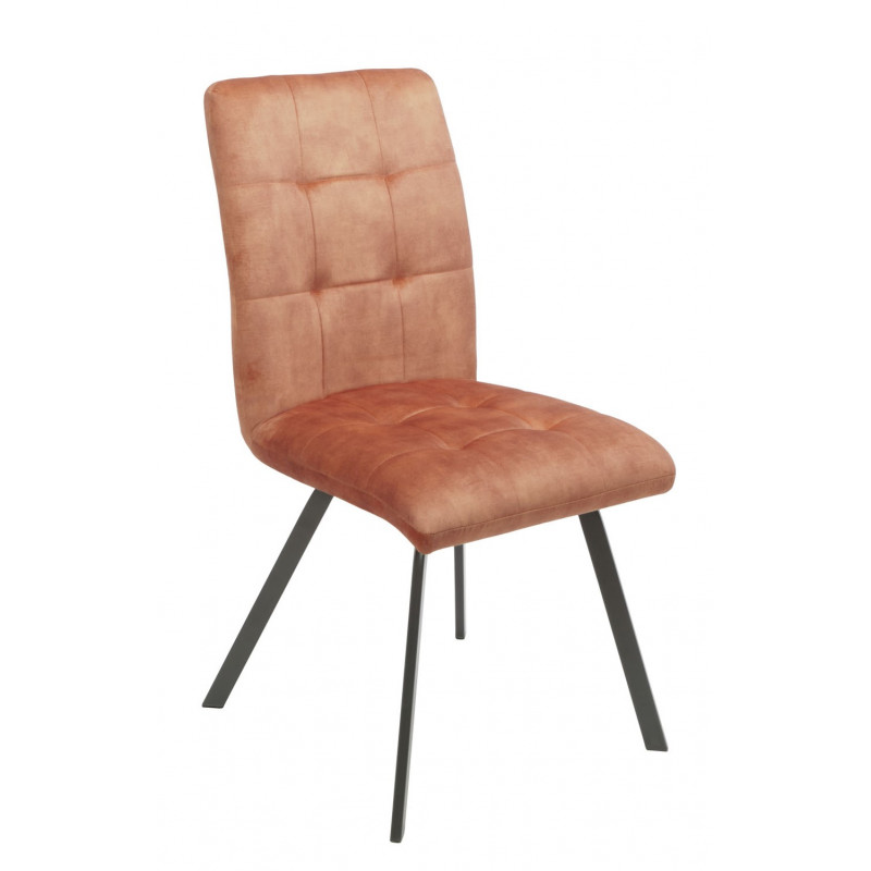 Chaise noire avec accoudoirs
